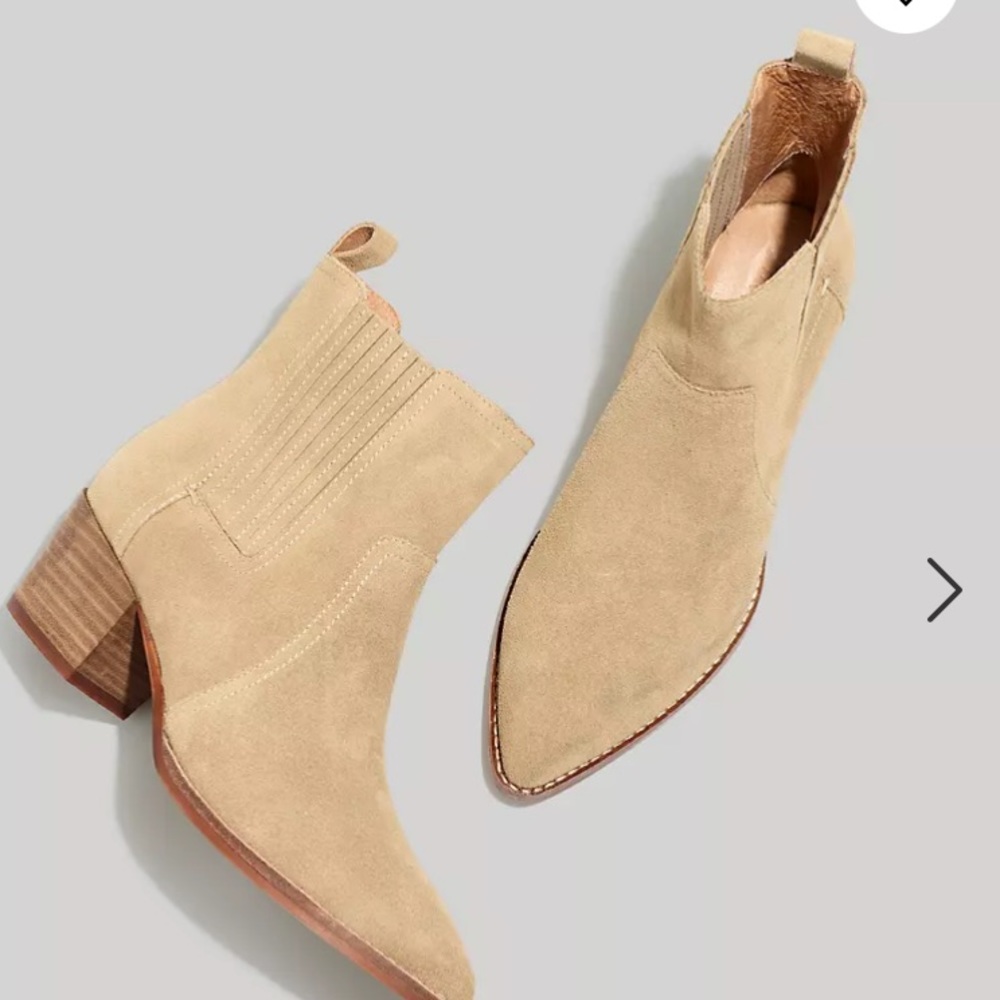 The Western Ankle Boot in Suede